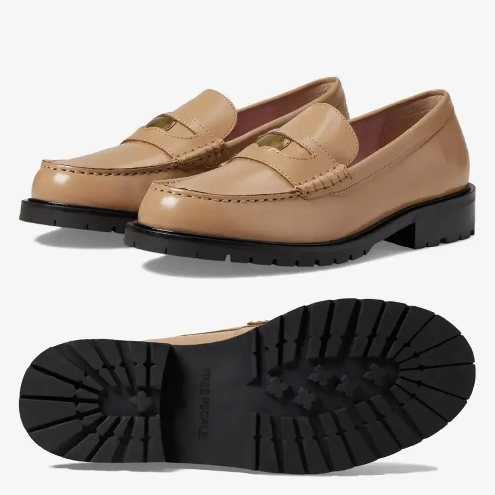 Free People‎ Liv Loafer Camel Tan